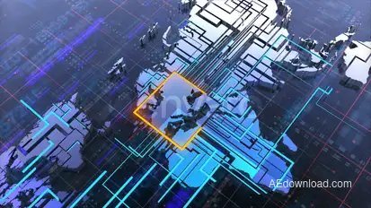 World Connected Logo Reveal Logo Stings template preview