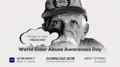 World Elder Abuse Awareness Day l Elder International Awareness Day Openers template preview