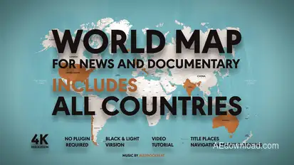 World Map Elements template preview