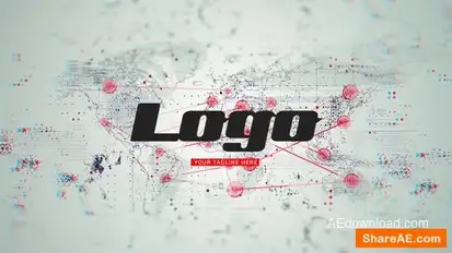 World Map Logo Reveal Logo Stings template preview