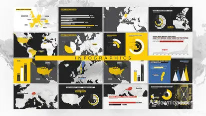 World Map Pro - Infographics Infographics template preview