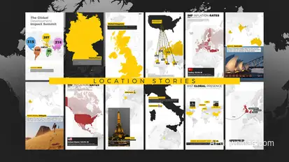 World Map Pro - Location Stories Elements template preview