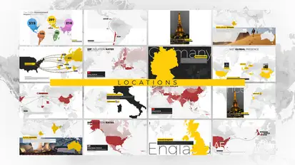 World Map Pro - Locations Elements template preview