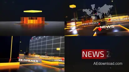 World News broadcast-packages template preview