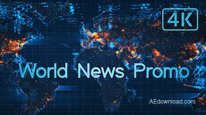 World News Promo Video Displays template preview