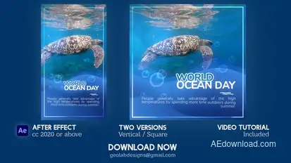 World Ocean Day l Global Ocean Awareness Openers template preview