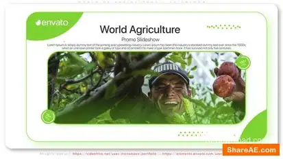 World of Agriculture - Slideshow Openers template preview