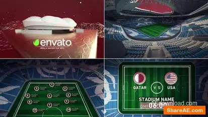 World Soccer Qatar 2022 Al Warqa Stadium Openers template preview
