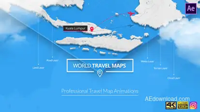 World Travel Maps broadcast-packages template preview