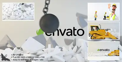 Wrecking Ball Logo Logo Stings template preview