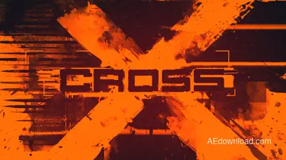 X-Cross Title Opener Titles template preview