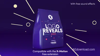 X-Logo Reveals Pack Logo Stings template preview