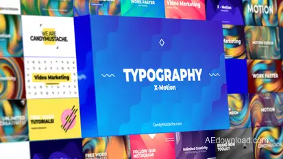 X-Motion | Typography | After Effects Titles template preview