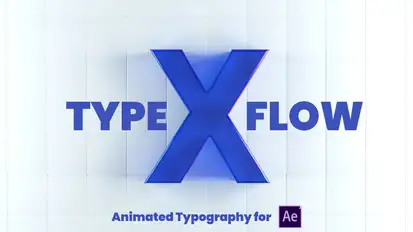 X-Type Flow | After Effects Titles template preview