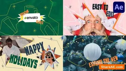 Xmas Greeting Slides | After Effects Openers template preview