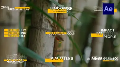 Yellow Corporate Titles Titles template preview