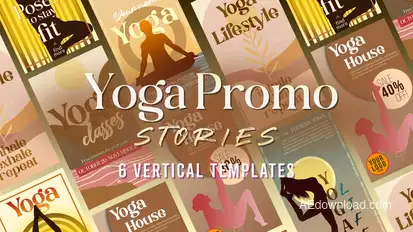 Yoga Promo Stories Product Promo template preview