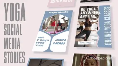 YOGA-Social Media Stories Product Promo template preview