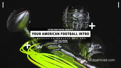 Your American Football Intro Openers template preview
