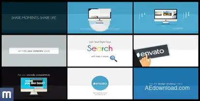 Your Solution - Clean Flat Explainer Openers template preview