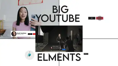 Youtube Big Elements broadcast-packages template preview