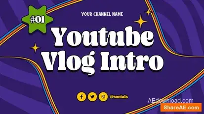 Youtube Blog Intro Openers template preview