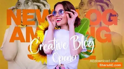 Youtube Blog Opener | Creative Colorful Vlog Intro Openers template preview