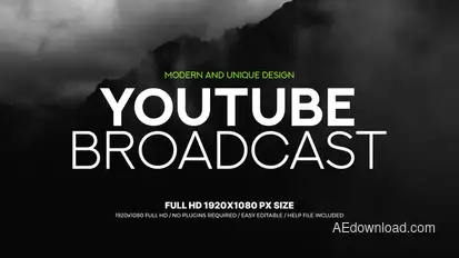 Youtube Broadcast broadcast-packages template preview