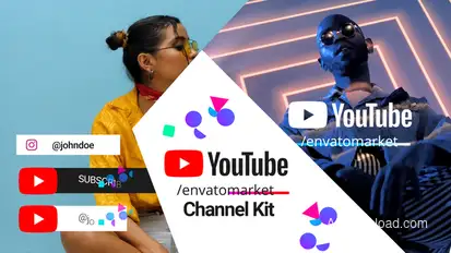 Youtube Channel Kit broadcast-packages template preview