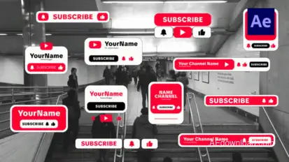 Youtube Elements /Ae Elements template preview