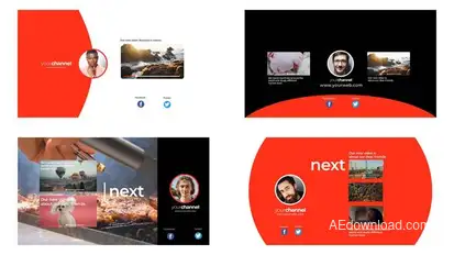 Youtube End Scene Vol 0.1 broadcast-packages template preview