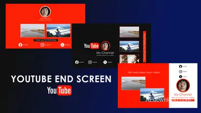 Youtube End Screen 0.3 broadcast-packages template preview