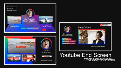 Youtube End Screen 0.4 broadcast-packages template preview