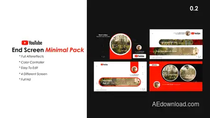 Youtube End Screen Pack 2 Product Promo template preview