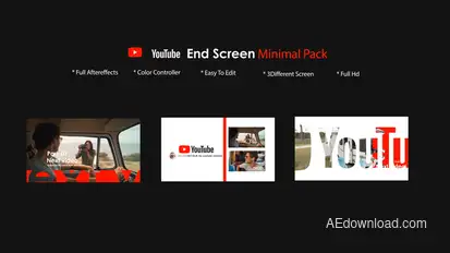 Youtube End Screen Pack 3 Product Promo template preview