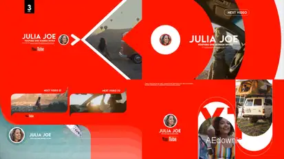 Youtube End Screen Ver 3 broadcast-packages template preview