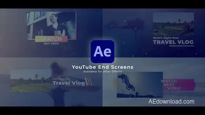 YouTube End Screens broadcast-packages template preview
