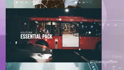 Youtube Essential Pack broadcast-packages template preview