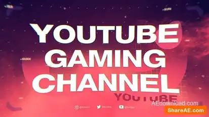 YouTube Gaming Channel Opener Openers template preview