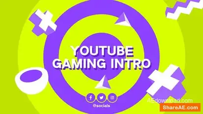 Youtube Gaming Intro Openers template preview