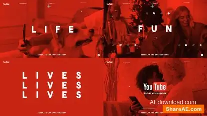 Youtube Intro Openers template preview