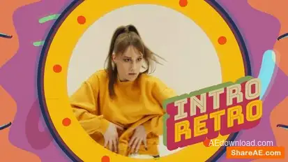 Youtube Intro Retro Openers template preview