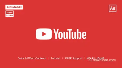 YouTube Logo Intro Logo Stings template preview