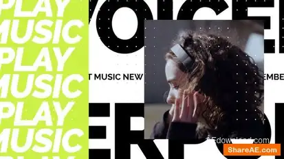 Youtube Music Slideshow Openers template preview