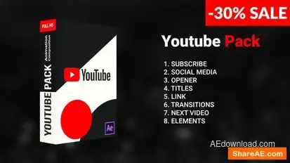 Videohive Youtube Pack 23579479 broadcast-packages template preview