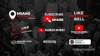 YouTube Pack | AE Elements template preview