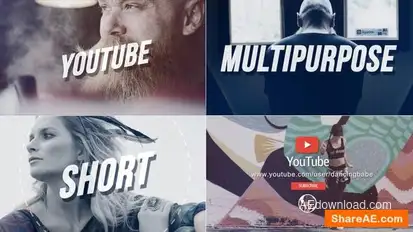 Youtube Profile Promo Openers template preview