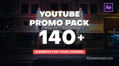 YouTube Promo Pack broadcast-packages template preview