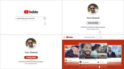 Youtube Promotion Elements template preview