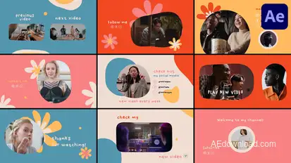 Youtube Scenes for After Effects Openers template preview